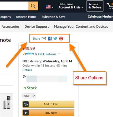 how to share a cart on amazon.